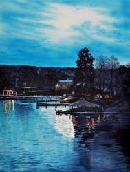 Lake Nocture Print by Bob Cook