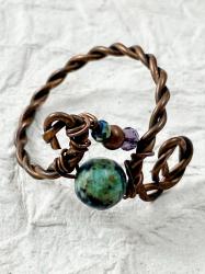 TWISTED WIRE RING by Vicki Davis