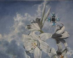 Aquamarine Lily by Jo LeMay Rutledge