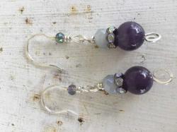 Amethyst Earrings. by Vicki Davis