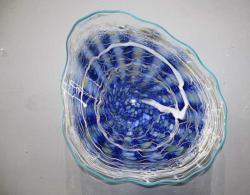 Medium Light & Dark Blue with White Spinner by Ron and Chris Marrs