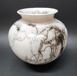 XL Horsehair Pot by Silas Bradley