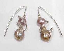 Baroque Pearl Earrings by Fred Tate