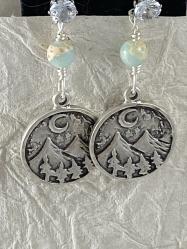 Moonlit Mountain Earrings by Vicki Davis