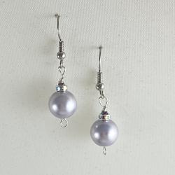 Silver christmas balls by Vicki Davis