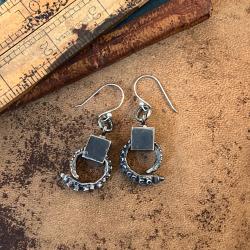 Octopus Tentacle Cube Earrings by Carlos Montanaro