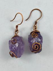 Amethyst Earrings by Vicki Davis