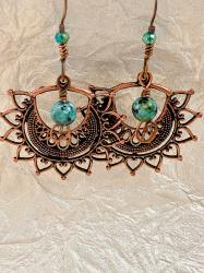 Fan Earrings by Vicki Davis