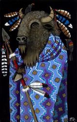 Tribal Council Member: Tatanka by Elizabeth Dryden Prints