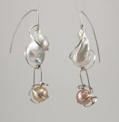 Baroque Pearl Drop Earrings by Fred%20Tate
