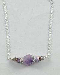Delicate amethyst necklace by Vicki Davis
