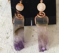 Agate Slice Earrings by Vicki Davis