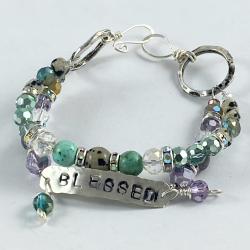 Blessed silver bracelet by Vicki Davis