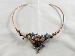 Jasper Flower Choker by Vicki Davis