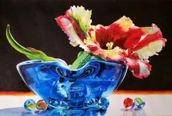 Dancing Parrot Tulip by Soon Y Warren