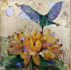 Sunflower/Hummer by Susie Monzingo