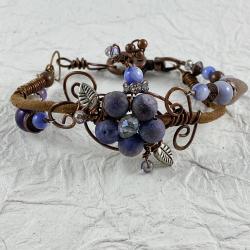 Amethyst flower bracelet by Vicki Davis