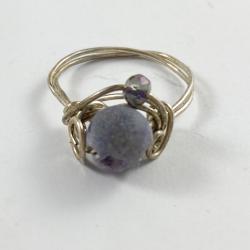 Amethyst crystal ring by Vicki Davis