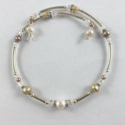 Pearl wrap choker by Vicki Davis