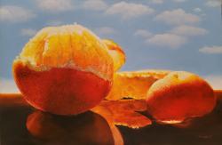 Orange in Blue Sky by Soon Y Warren