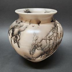 Large Horsehair Pot by Silas Bradley