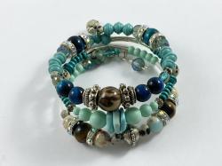 Blue Wrap Bracelet by Vicki Davis