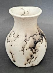 Flask Horsehair Vase by Silas Bradley