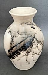 XL Horsehair vase by Silas%20Bradley