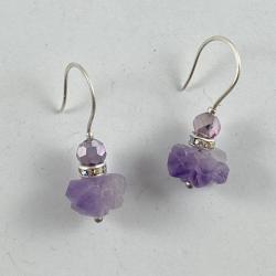 Amethyst earrings by Vicki Davis