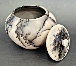 Lipped Horsehair Pot by Silas Bradley